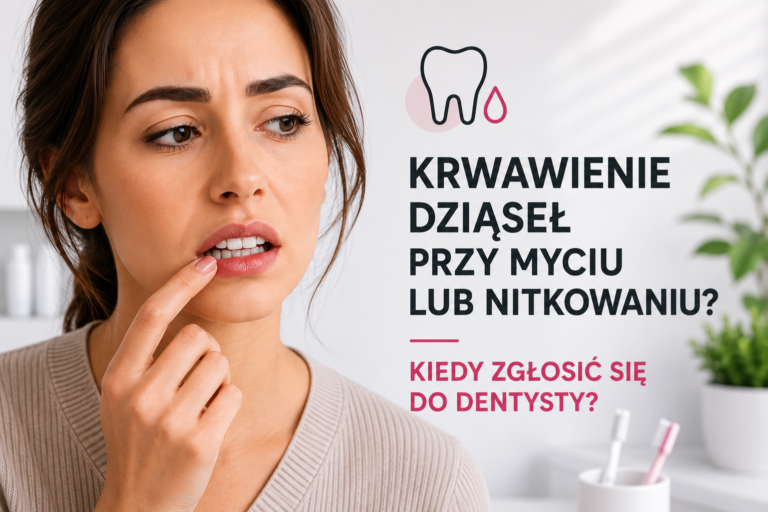 Krwawienie dziąseł przy myciu lub nitkowaniu — kiedy zgłosić się do dentysty?